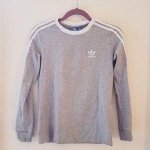 ADIDAS fitted long sleeve in Heather Grey